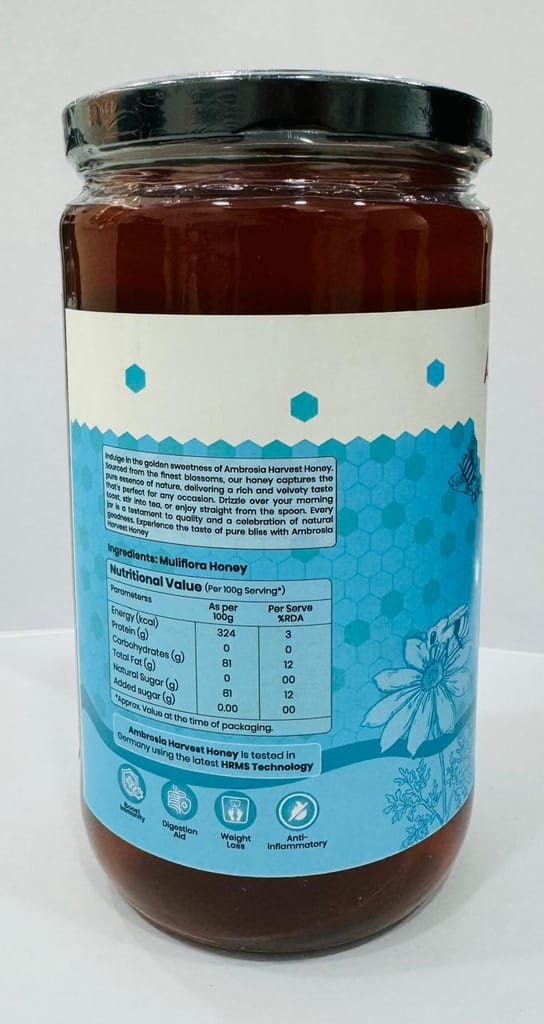 Multi-Flower Honey 1Kg (Raw & Unprocessed) view 2