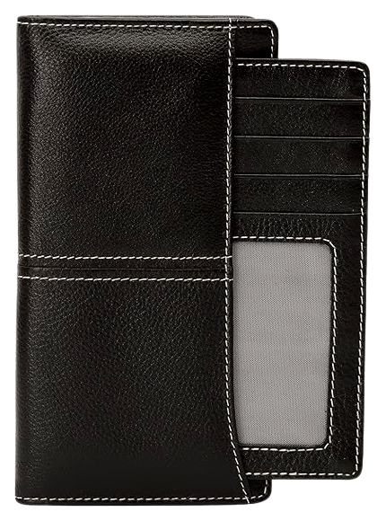 LEATHERMAN LEATHER BI FOLD BLACK MENS WALLET-1527A_Bl view 2