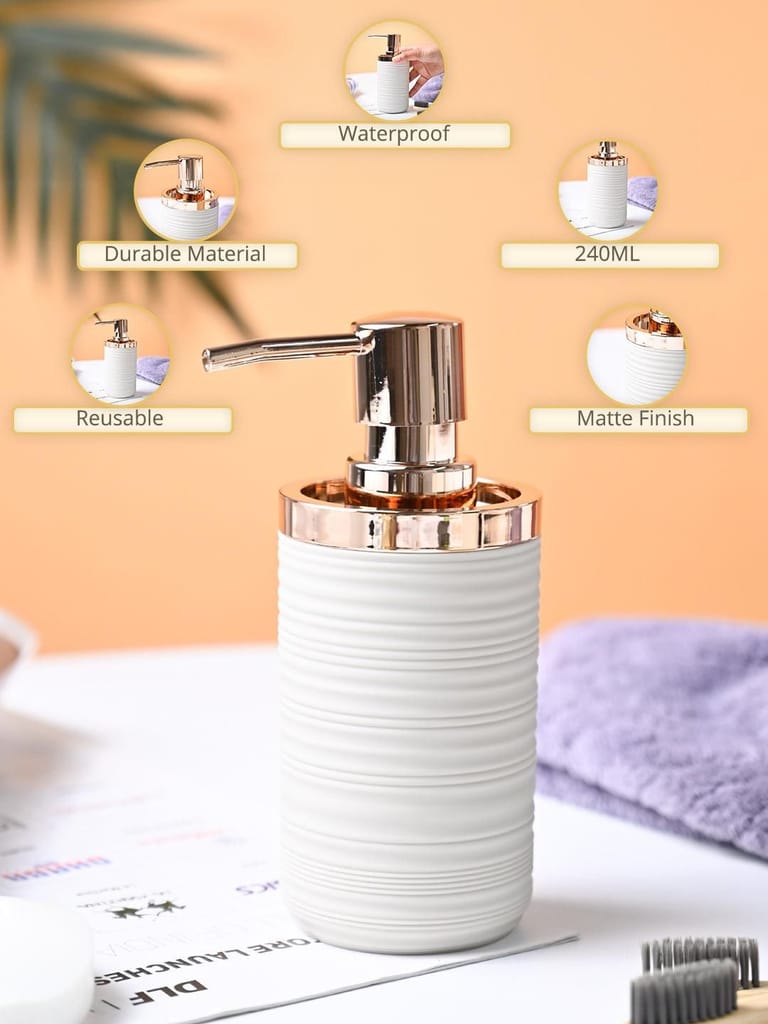 VON CASA Light Beige Soap Dispenser view 2