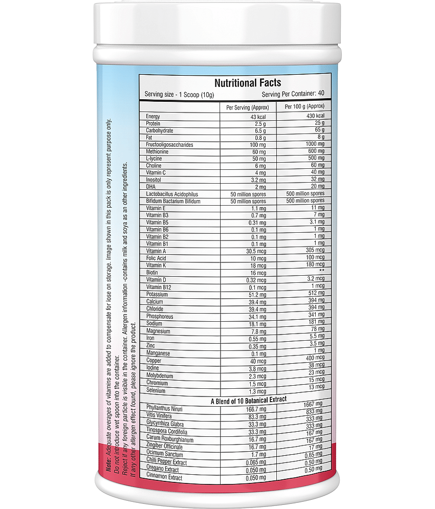 Floral Nutrition Kids Protein with DHA,Vitamin-D for Growth,Immunity Nutrition Drink 400 gm Strawberry view 2
