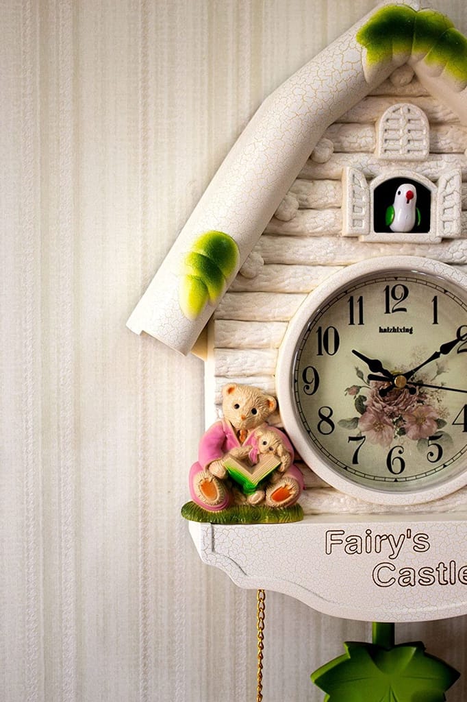 Three Secondz Cute Bird Wall Clock 42 cm x 26 cm - Fixed Door