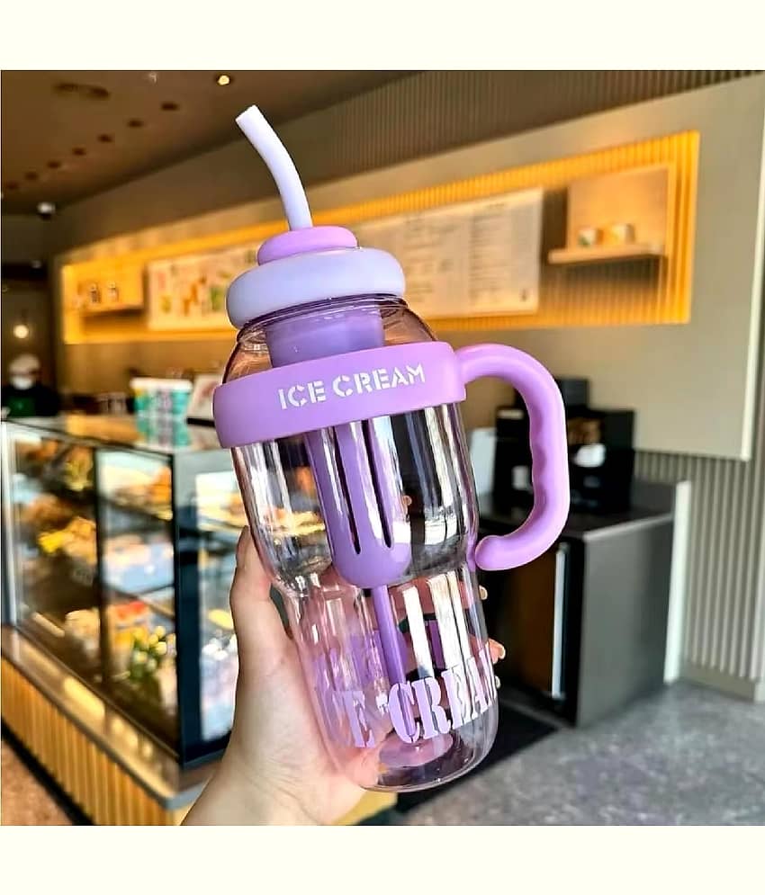 Satva-The Brand Portable Stylish BPA Free Assorted Plastic Water Bottle 1300 mL ( Set of 1 ) view 2
