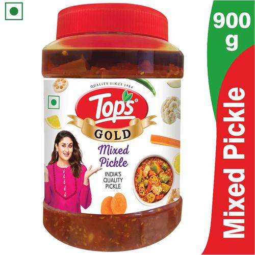 Tops Gold - Mixed Pickle, Traditional Flavour, Intense Taste, 900 g