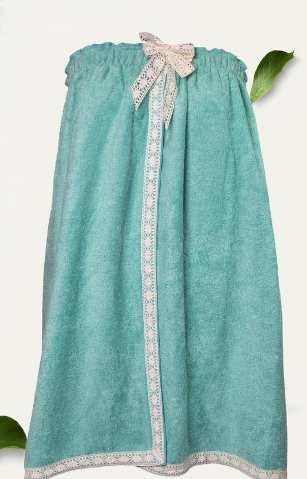 Mrijaa Bamboo Bath Wrap 400 GSM Ultra-Soft Fabric, Quick Absorption, Fast Drying, Adjustable Secure Fit
