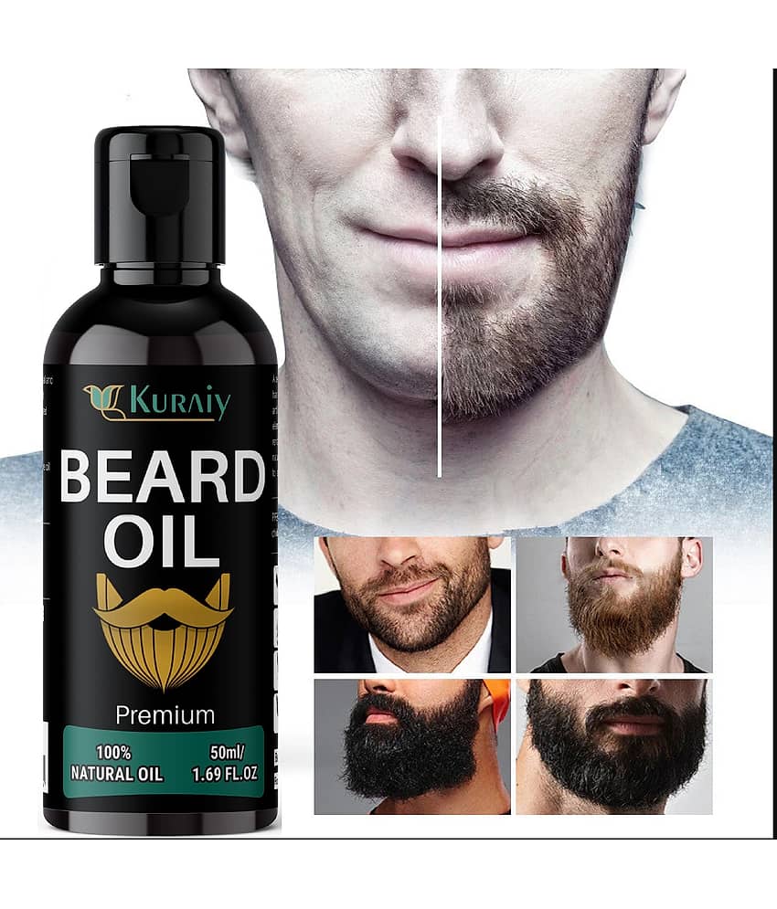 KURAIY Beard Growth Oil for Men For Better Beard Growth With Thicker Beard (50 ml) view 2