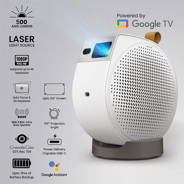 BenQ GV50 Laser Portable FHD Projector view 2