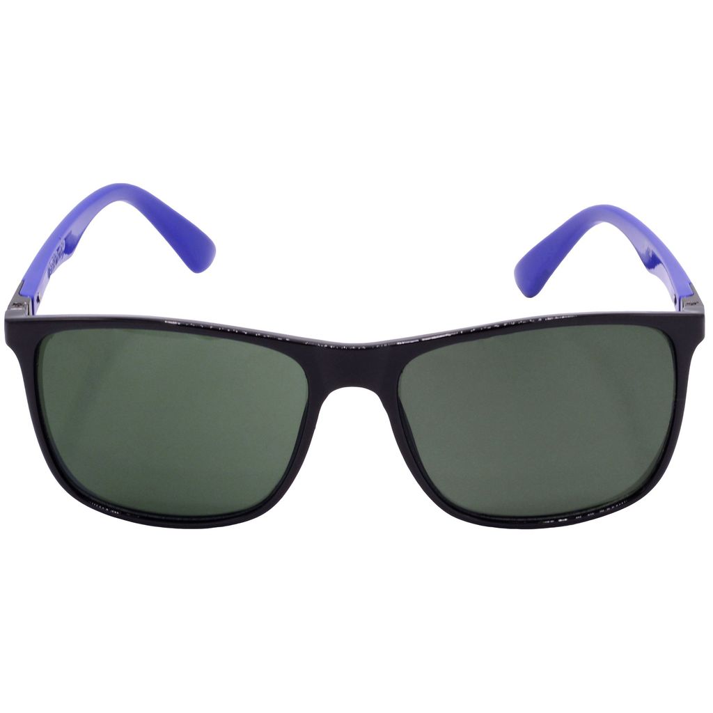 Hrinkar Green Rectangular Cooling Glass Black, Blue Frame Best Sunglasses for Men & Women - HRS-BT-08-BK-BU-GRN view 2