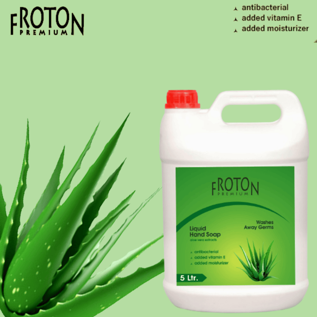 Froton Handwash Gel aloevera 5 ltr Can & 250ml Free Pack view 2