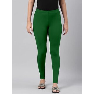 SHE PURE LUXURY WEAR Ankle Length Ethnic Wear Legging (Dark Green, Solid) view 2