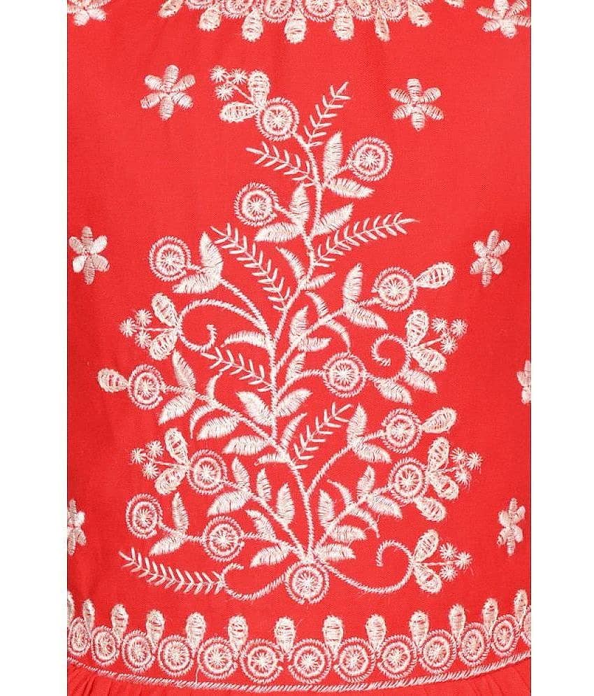 M. MONGELA DRESSES Cotton Blend Frock For Girls ( Pack of 1 , Yellow ) view 2