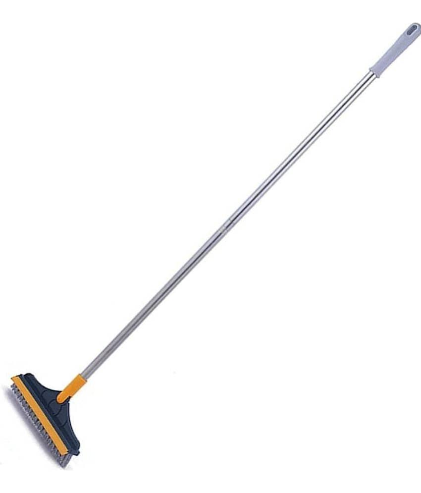 HINGOL 2-in-1 Bathroom Cleaning Brush with Wiper - Long Handle 180° Rotate Toilet Brush, Tiles Cleaning, Floor Scrub for Kitchen and Bathroom Accessoriess view 2