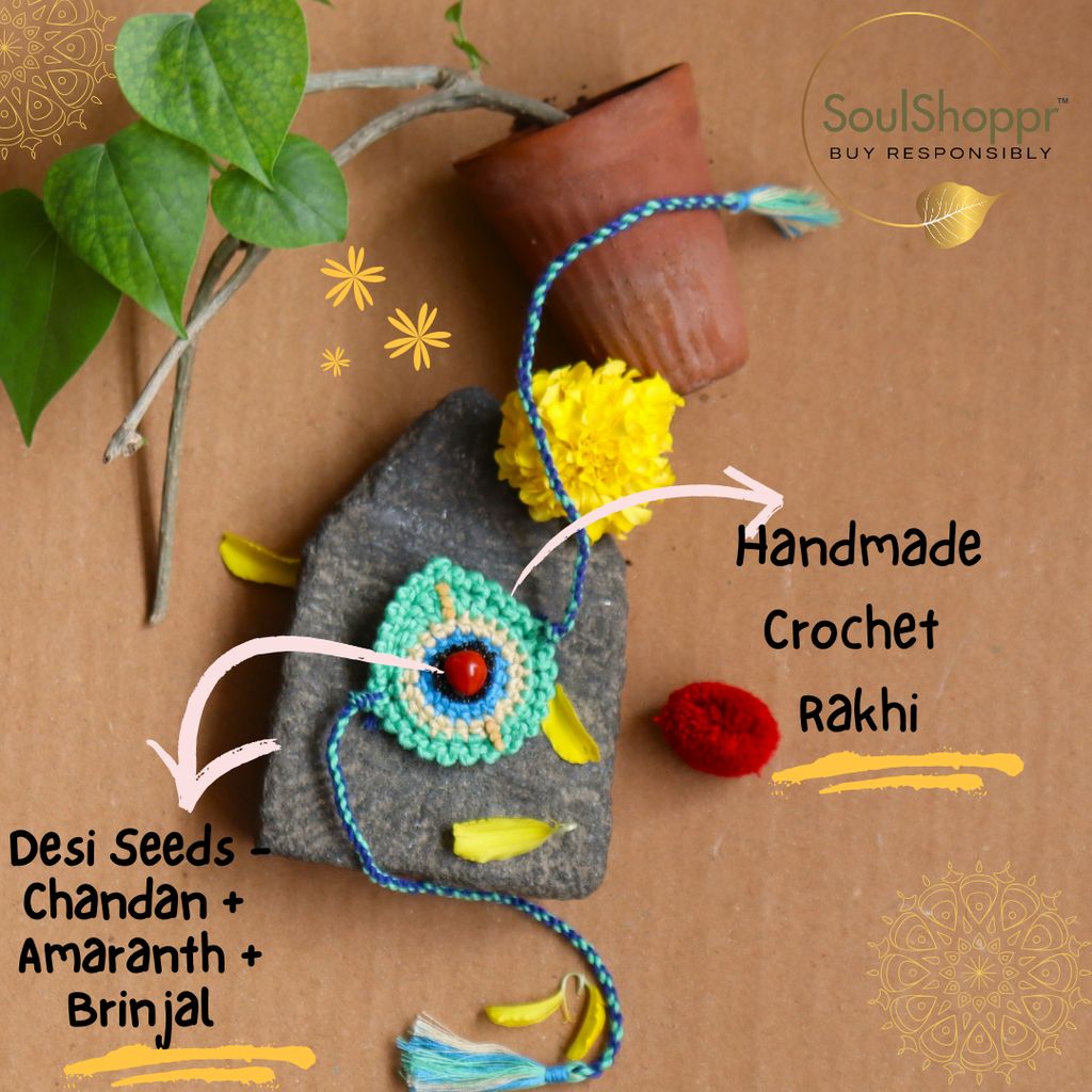 Morpankh Special - Handmade Beej Rakhi Gift Hamper view 2