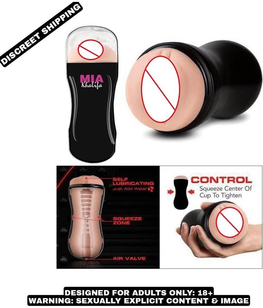 KAMAHOUSE MIA KHALIFA MALE POCKET PUSSY MASTURBATOR CUP WITH FREE LUBE-U.S.A view 2