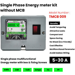 Single Phase Multifunctional Energy Meter Kit Without MCB (5-30) - TMCB 009 view 2