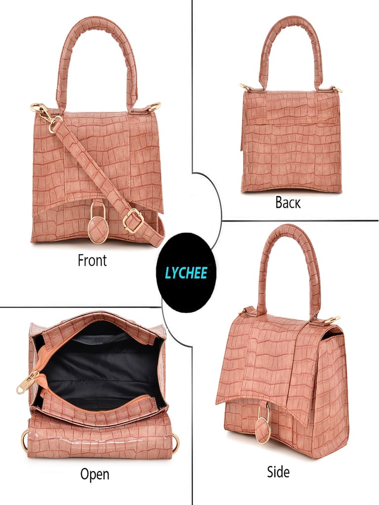 Lychee Bags Women Pu Croco Finish Sling Bag view 2