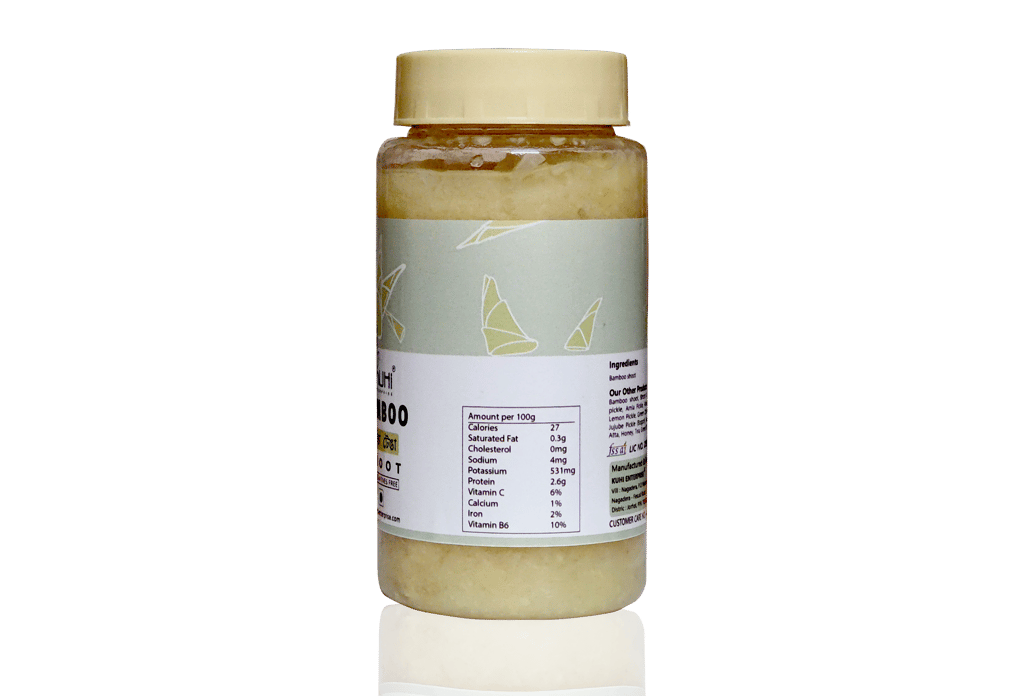 Kuhi's Bamboo Shoot (Raw) Baas Ka Achaar | No Preservatives | Homemade FERMENTED Pickle (250 GMS) view 2