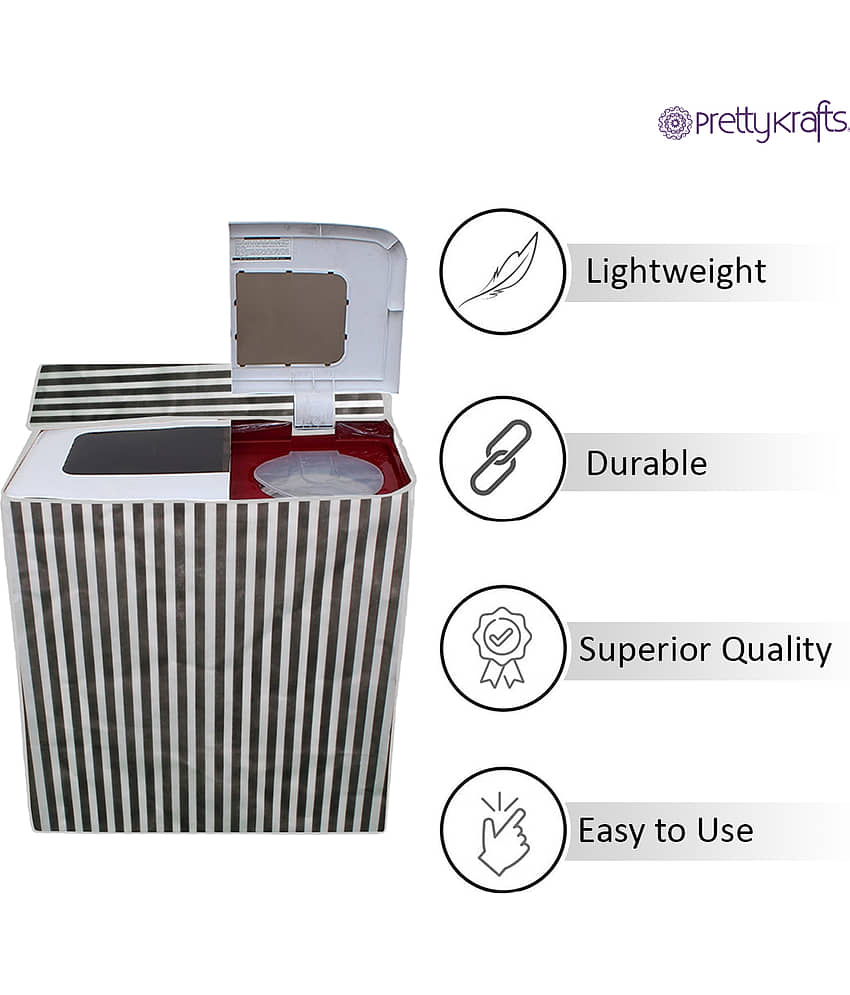 PrettyKrafts Single Polyester Assorted Washing Machine Cover for Others Semi-Automatic view 2