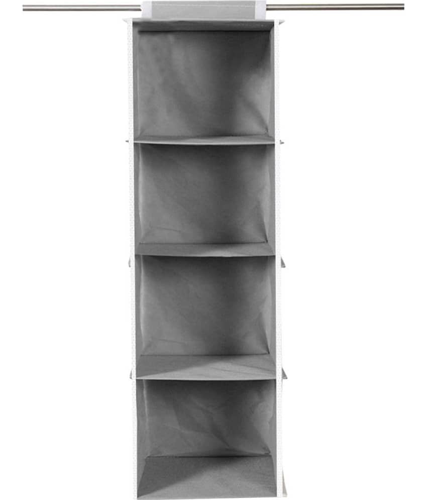 PrettyKrafts Hanging 4 Shelves Wardrobe Organiser view 2