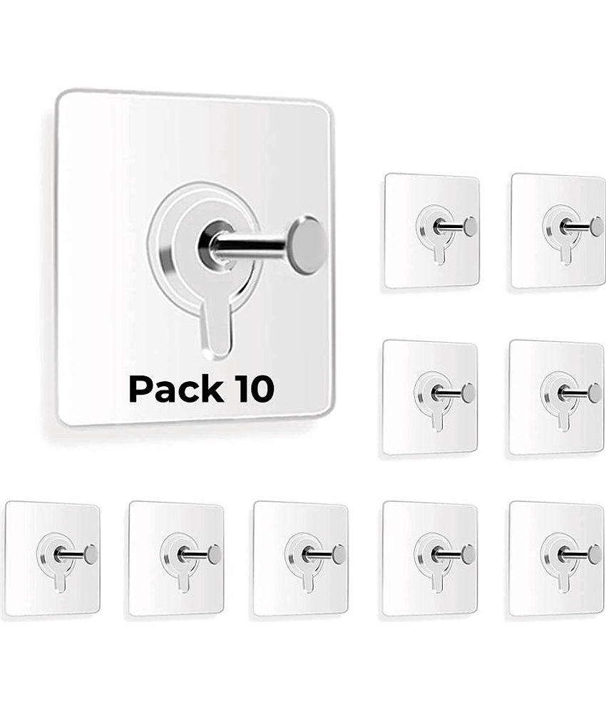 Photo Frame Hooks & Wall Hangers Tex Hooks Pack of 10 for Wall Heavy Duty, Self Adhesive Hook, Wall hangings, Kitchen Accessories Item