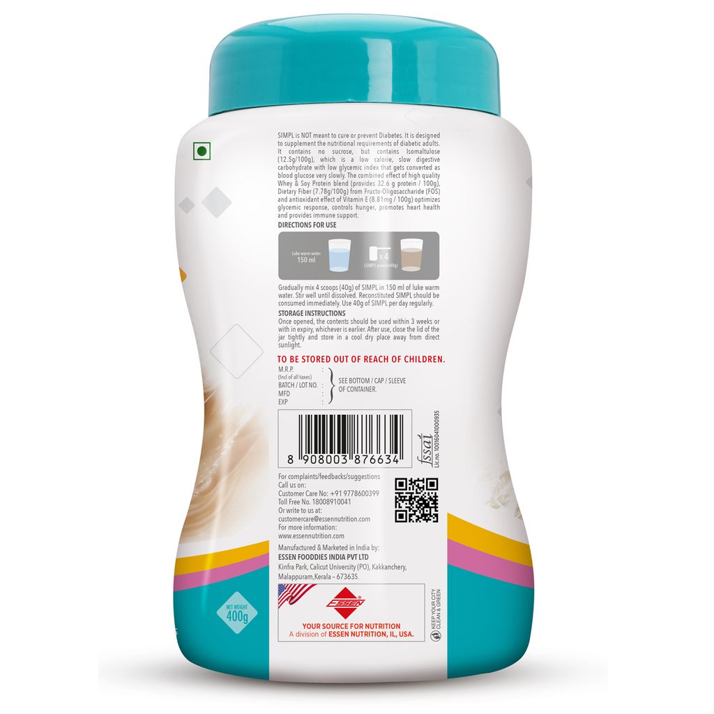 SIMPL -FOR DIABETES TYPE1 – CHOCOLATE FLAVOUR view 2