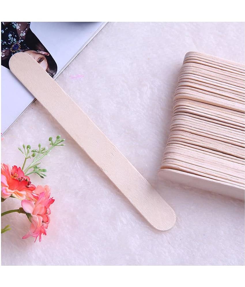 50pcs Wax Hair Removal Sticks Disposable Tongue Depressor Facial Mask Stick view 2