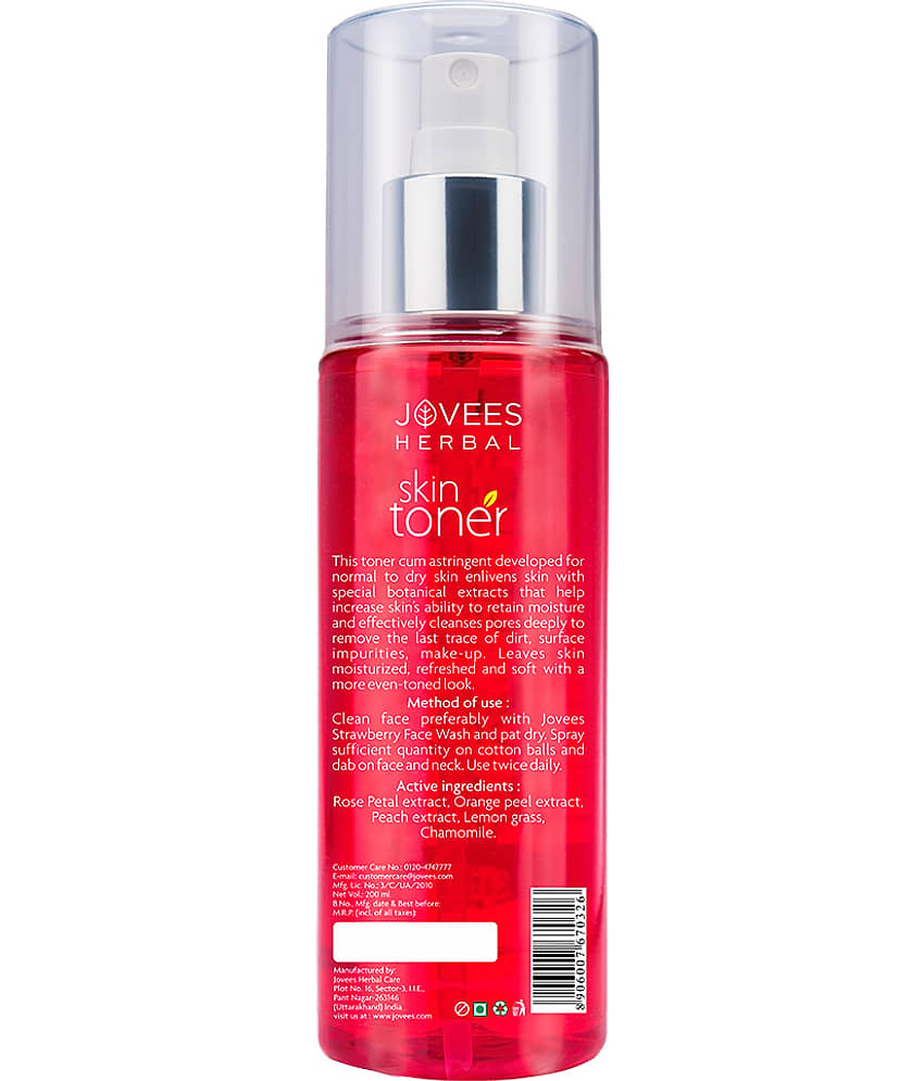 Jovees Herbal Rose Skin Toner For Glowing & Hydrating And Pore Tightening 200 ml (Pack of 1) view 2