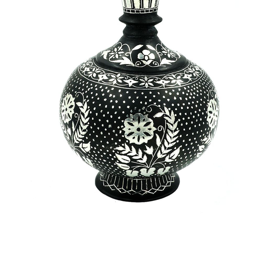 Bidri Ware Shahnay Vase Sheet Star (1TMTDCOKA09777) view 2