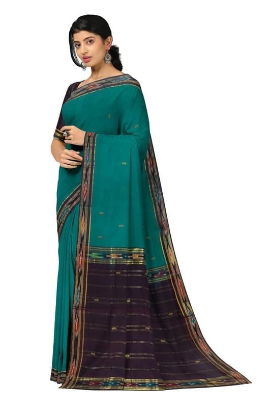 APCO Handloom (A Andhra Pradesh Govt Emporium)- Women's Traditional Pure Handloom Bandar (Polavaram) Cotton Saree | BCS0044 view 2