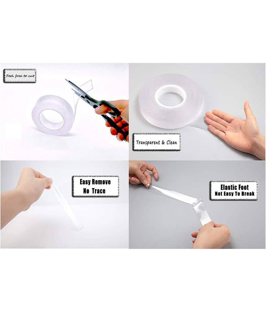 Fast Deal Double sided Nano Strong Grip Waterproof Traceless Removable Washable Adhesive Reusable Tape view 2