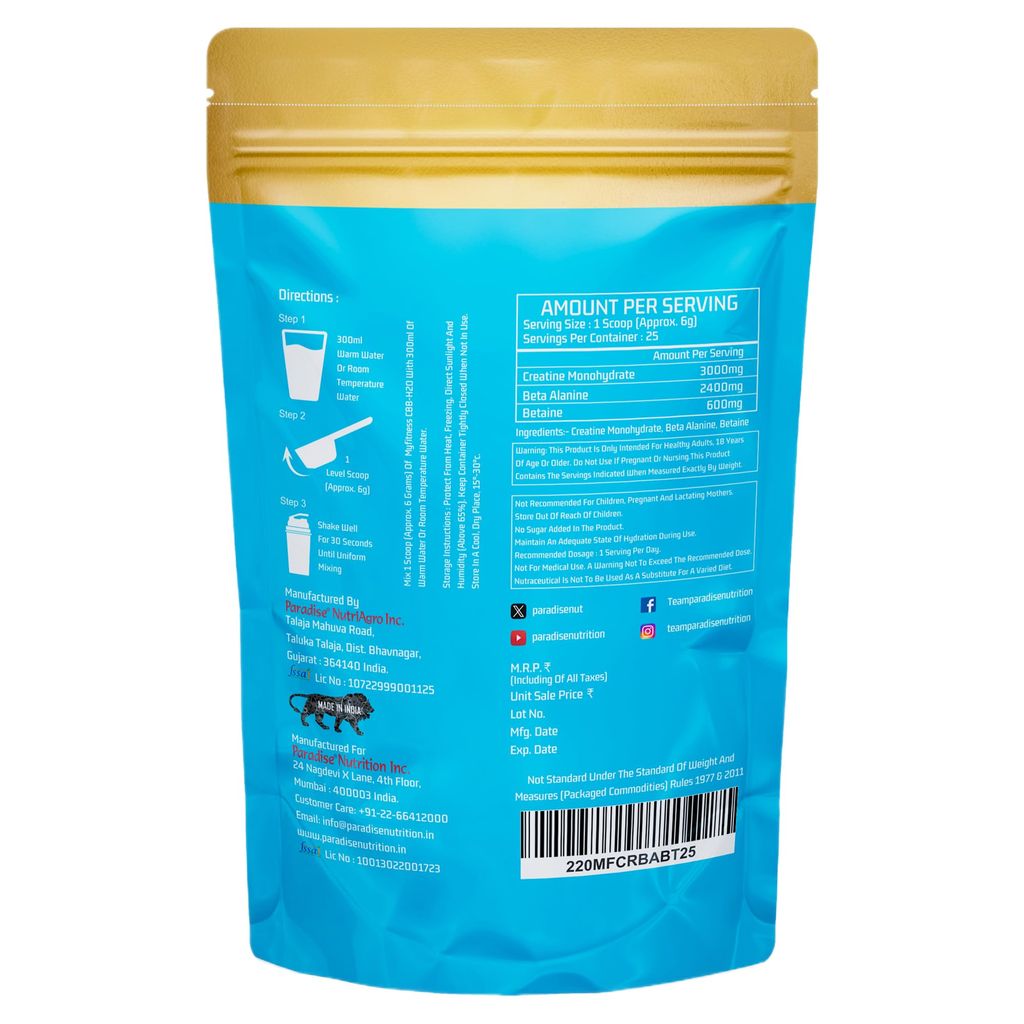 Myfitness CBB H2O | Creatine Monohydrate | Beta Alanine | Betaine | 150g view 2