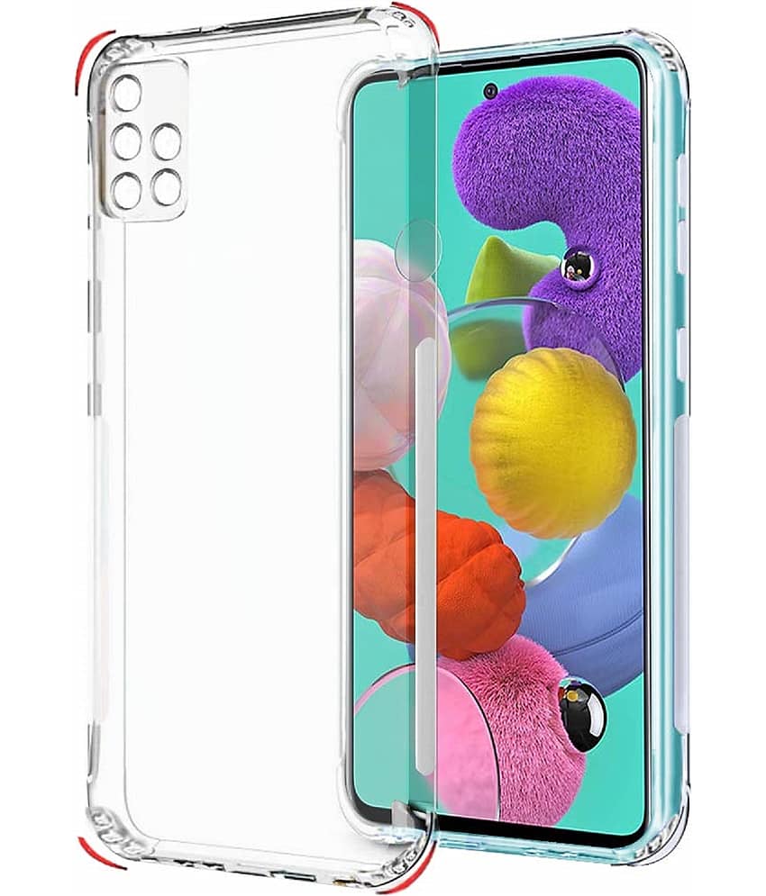 ZAMN - Transparent Silicon Silicon Soft cases Compatible For Samsung Galaxy A71 ( Pack of 1 )