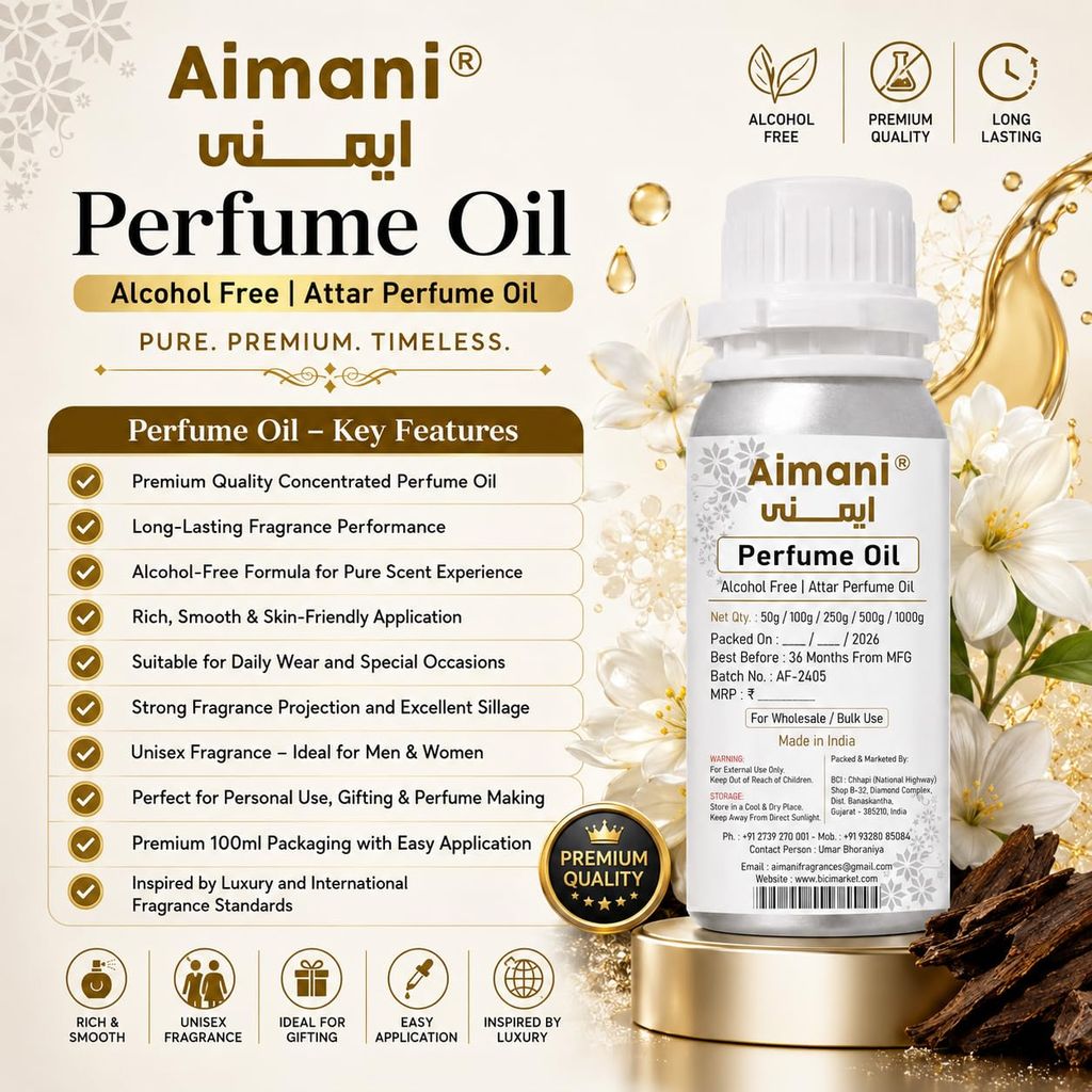 Aimani Signature Perfume Attar Oil 25ml | Long Lasting Alcohol-Free Fragrance | Premium Unisex Attar for Men & Women view 2