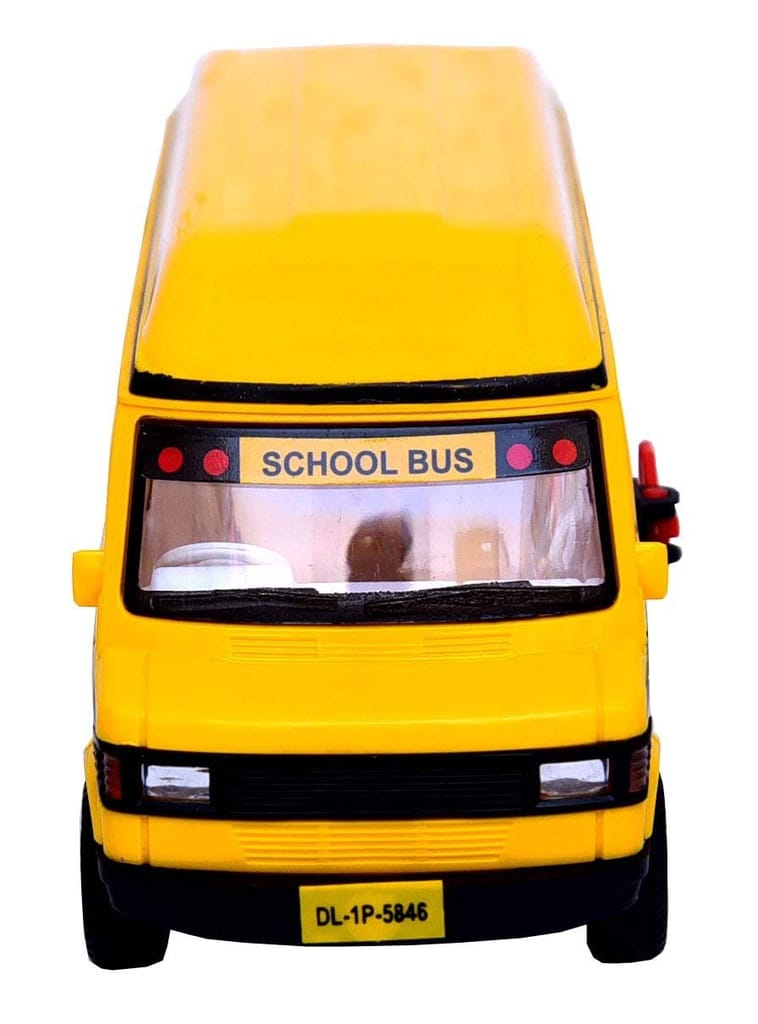 Cube Play Toys School Bus Toy for Kids - Yellow