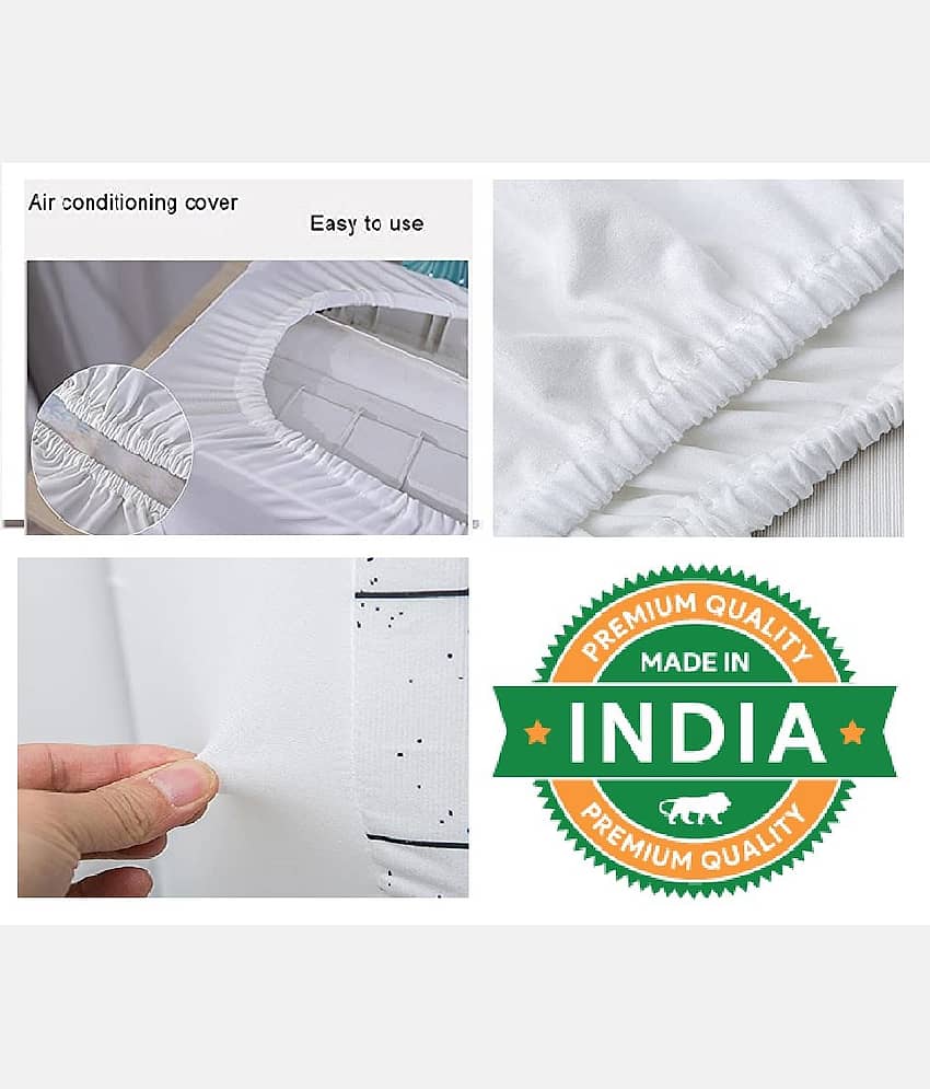 Sahaj Creation Single Poly-Cotton Blue AC Cover for Split AC view 2