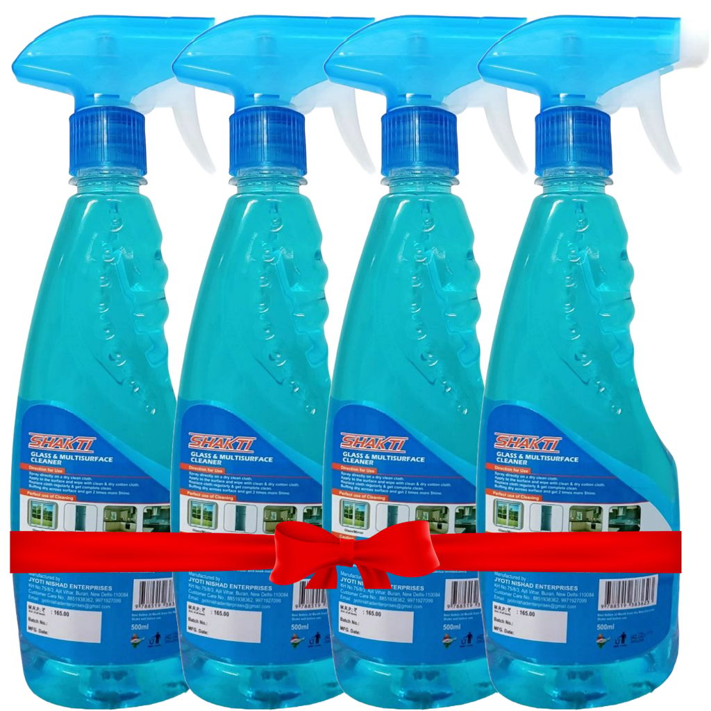 Shakti Glass & Multi Surface Cleaner 500 Ml - 4 Pcs Combo view 2