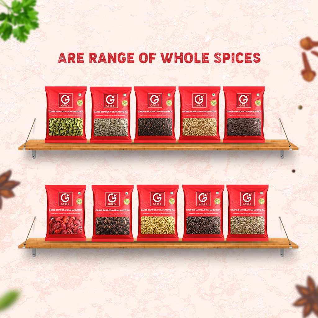 Garni Foods Jeera (Cumin) Whole, 200g | Whole Cumin Seeds Spices | 100% Natural & Impurities-Free | Fresh Natural Jeera | Pack of 2 | (2 x 100g) view 2