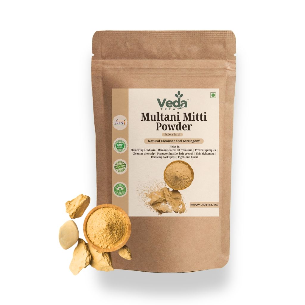 VedaTreat Multani Mitti and Hibiscus Powder: 100% Pure & Natural Combo view 2