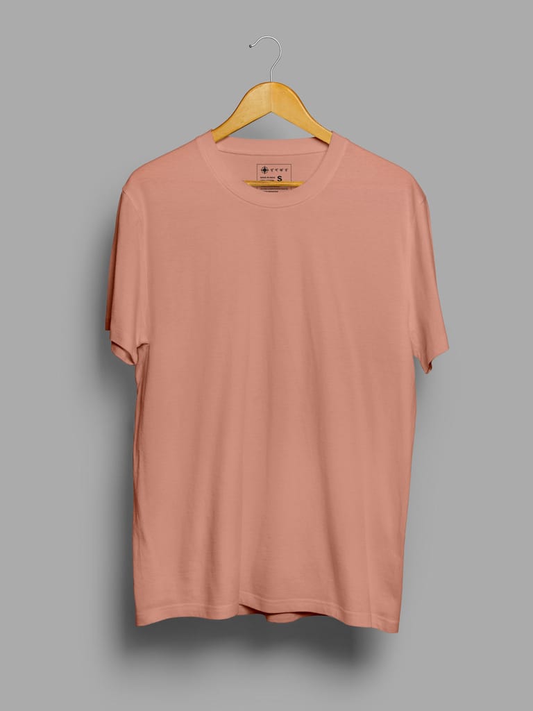 Peach | Plain T shirt view 2