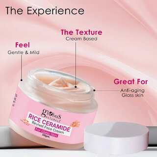 Globus Natural Rice Ceramide Revival Face Cream For Korean Glass Skin 50 gm view 2