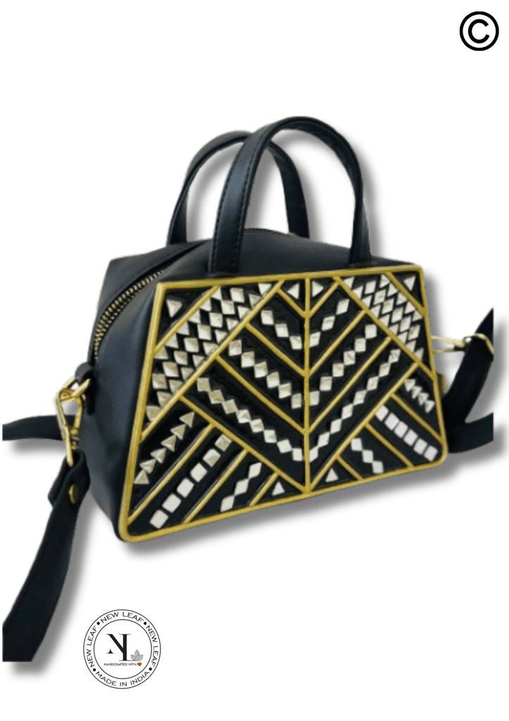Charming Unusual shaped Bag with Zipper and Sling view 2