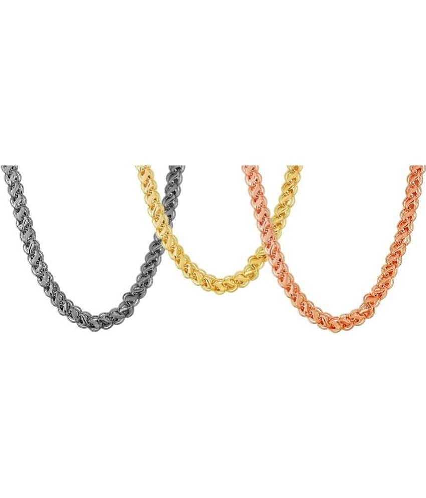 JIPPA Gold Plated Chain ( Set of 3 ) view 2