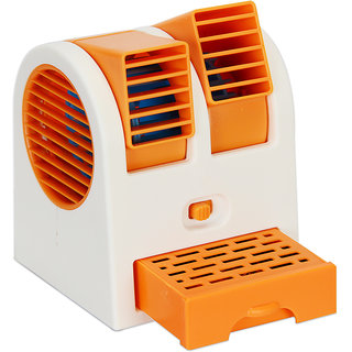 Right traders Mini Small USB Air Cooling Fan - Portable Dual Bladeless Air Conditioner view 2