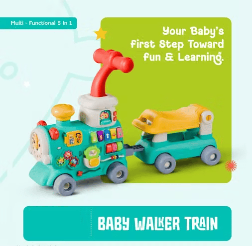 Kids Educational Activity Train Toy with Sound & Music view 2
