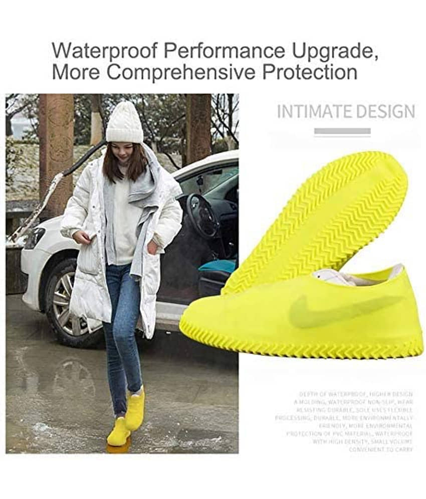 Magnique 1 Pair Anti-Slip Water Resistant Silicone Reusable Shoe Covers,Protectors for Kids, Men, Women view 2
