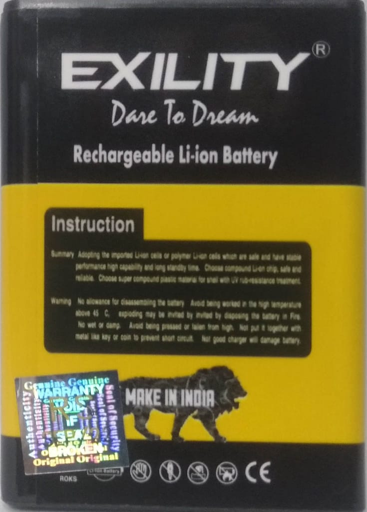 EXILITY LI-ION JIO BATTERY 2000MAH view 2