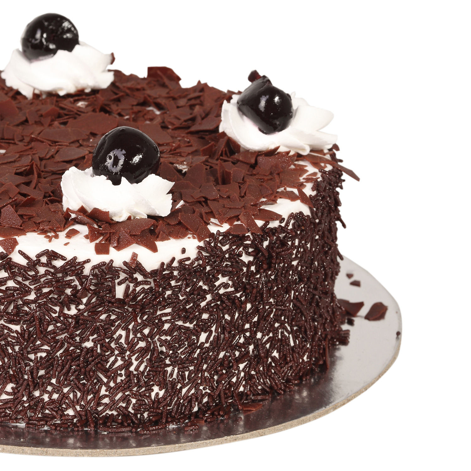 Yummy Black Forest Treat Cake Half Kg view 2