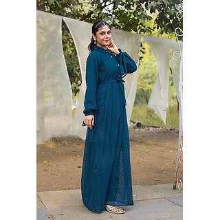 SARINKU Georgette Gown Dress for Women Stylish Western Gown Long One Piece for Girls & Women view 2