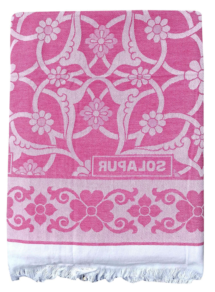 Mandhania Super Soft Premium Light Weight Solapur Cotton Daily Use Single Bed Blanket/Chaddar (202, Multicolour) - Pack of 2 view 2