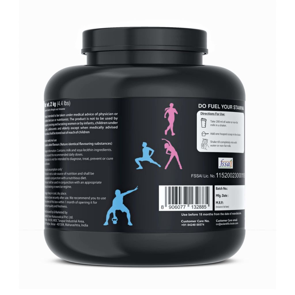 Healthy You Mass Gainer Double Excel | 13.5g Protein, 2.1g BCAA per 90g scoop| Improved Endurance and Muscle Recovery| Supports Weight Gain| Easy to Digest view 2