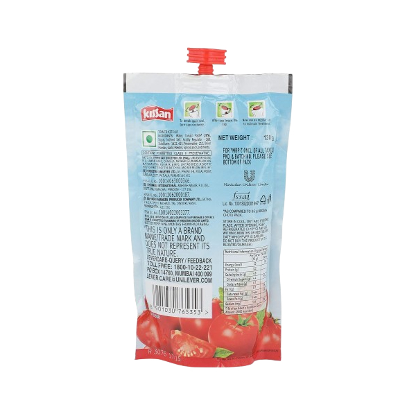 Kissan Tomato Ketchup 130 Gms view 2